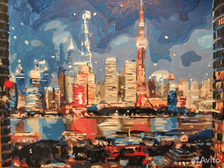 Картина Вечерний город 40х50