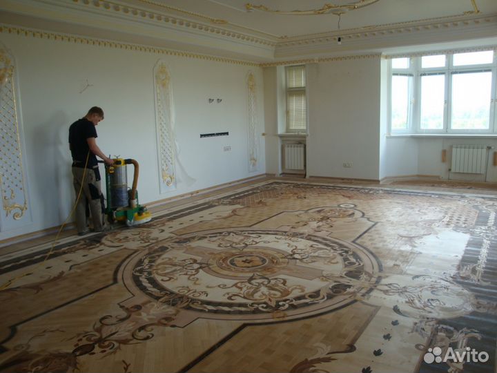 Шлифовка (Циклёвка) укладка паркета