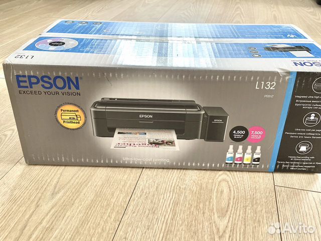 Новый струйный принтер Epson L132 снчп