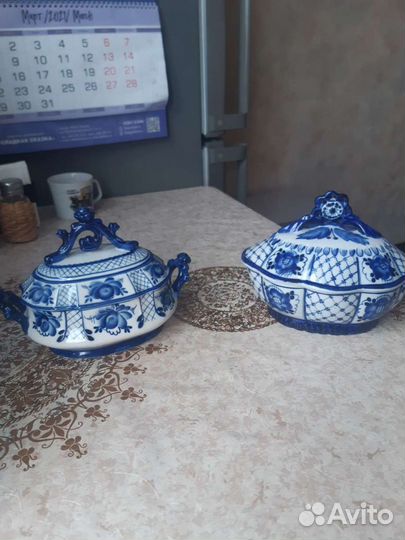 Шкатулки/ конфетницы Гжель