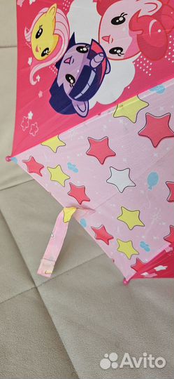 Зонтик детский для девочки my little pony розовый