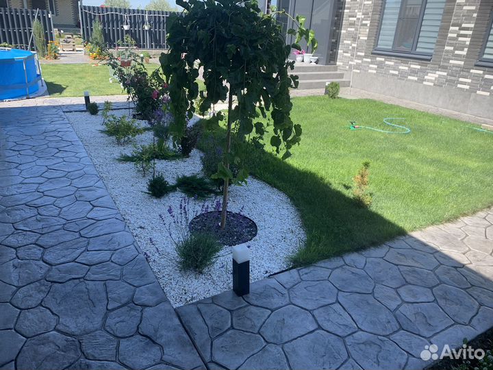 Печатный бетон