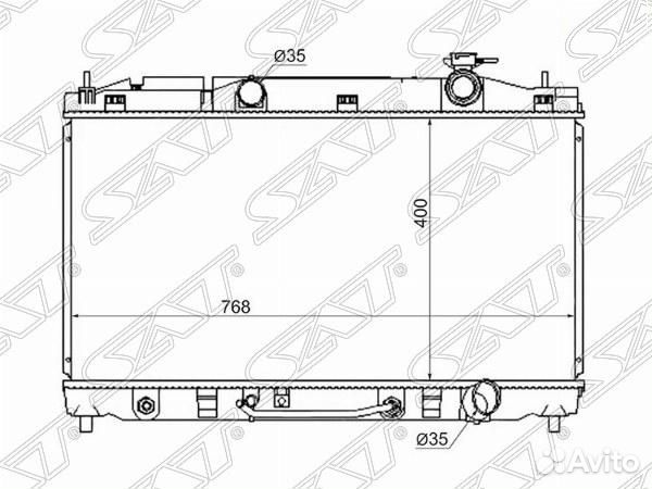 Радиатор Toyota Camry (XV40) 06-11 / Lexus ES 06-1