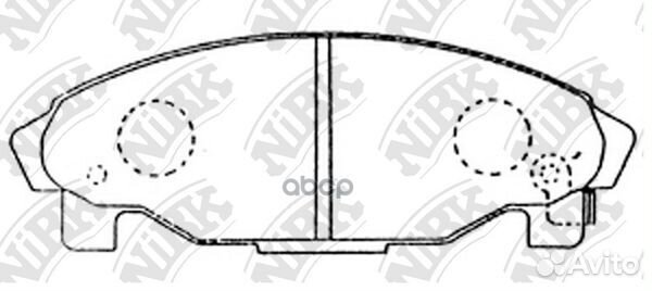 6340PN NiBK Колодки тормозные дисковые PN6340 NiBK