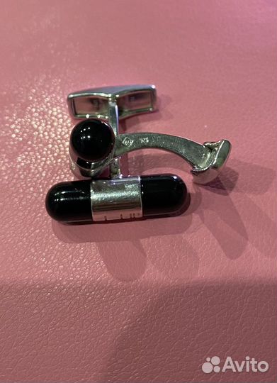 Запонки dunhill серебро