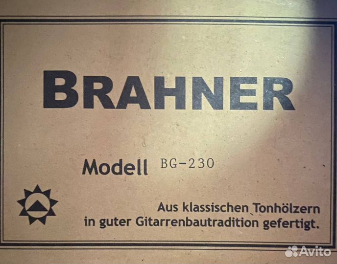 Классическая гитара Brahner
