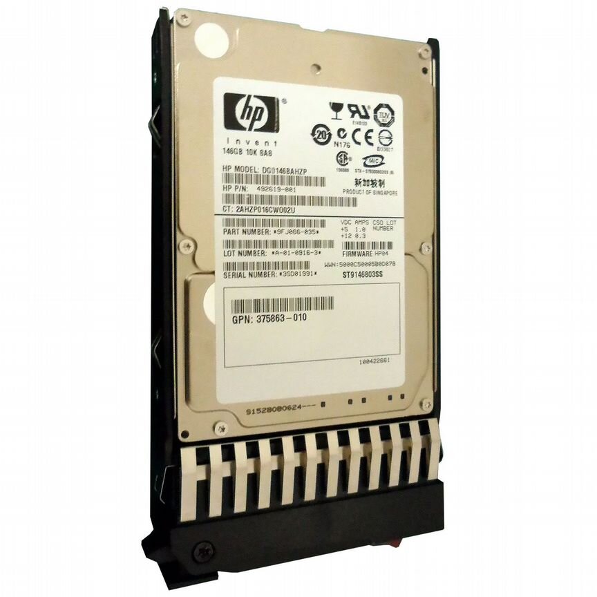 [492619-001] Жесткий Диск Hp 146gb Sas 2,5" Hdd 492619-001