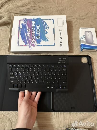Чехол для iPad pro с мышкой и клавиатурой