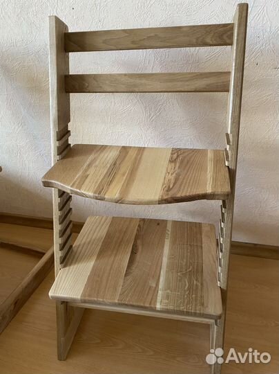 Стул детский растущий из массива дуба