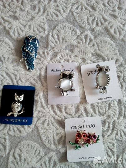 Брошки совы и другие
