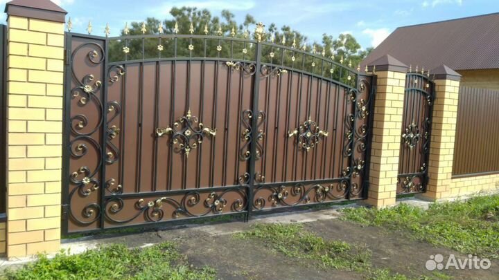 Ворота кованые
