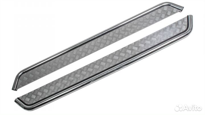 Подножки с дюралевой площадкой для Kia Sportage