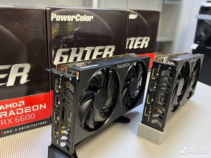 Видеокарты AMD RX6600 8gb