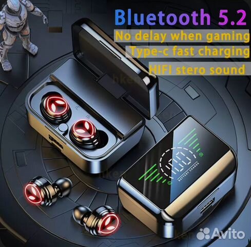 Игровые Bluetooth наушники блютуз беспроводные