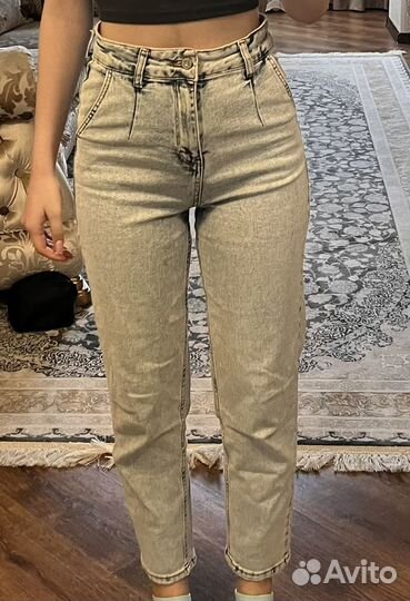 Джинсы голубые