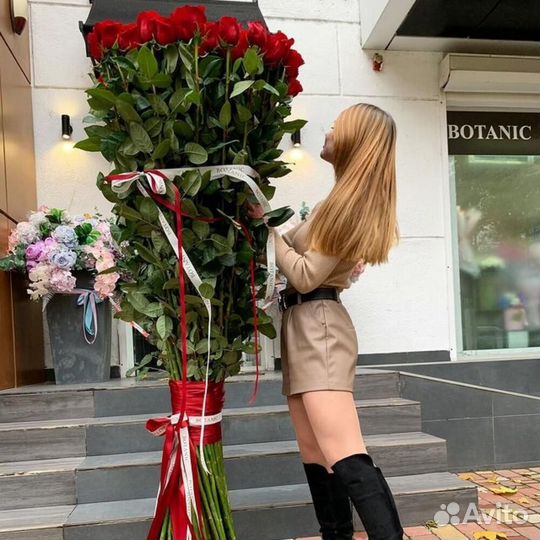 Гигантские розы 180 см Доставка