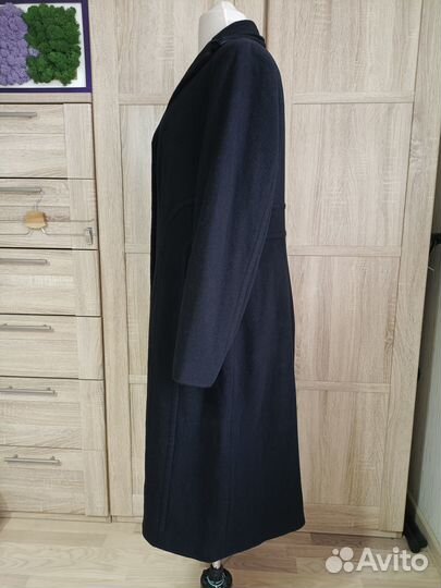 Пальто Marks&Spencer черное шерсть+кашемир классич