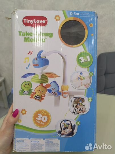 Мобиль на кроватку tiny love бу