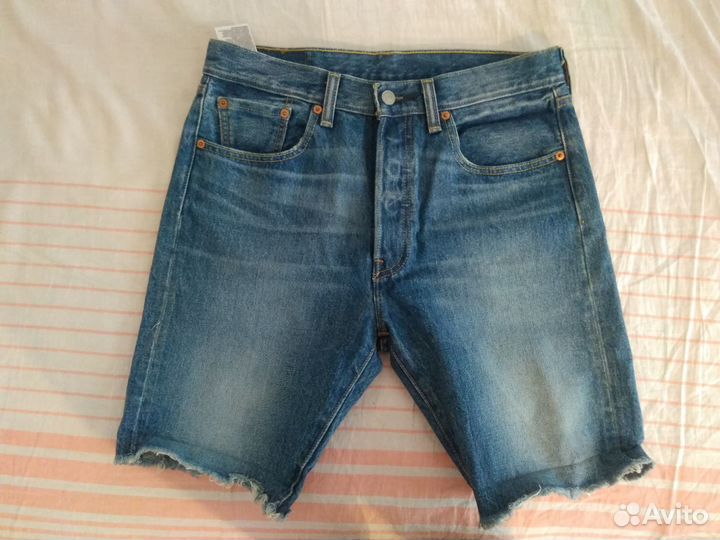 Джинсовые шорты levis 501 Оригинал,W30