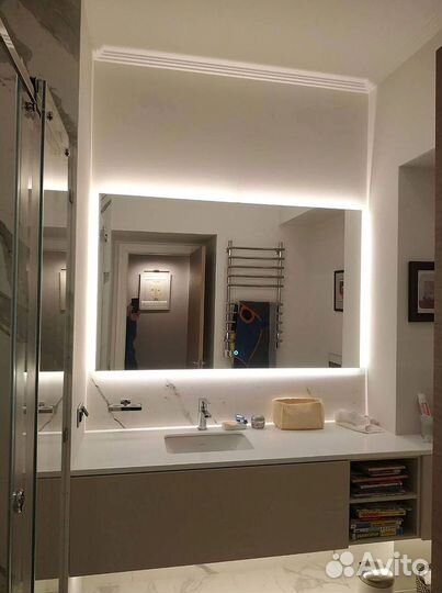 Зеркало с подсветкой Лофт