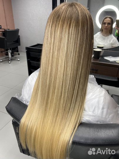 Кератиновое выпрямление волос