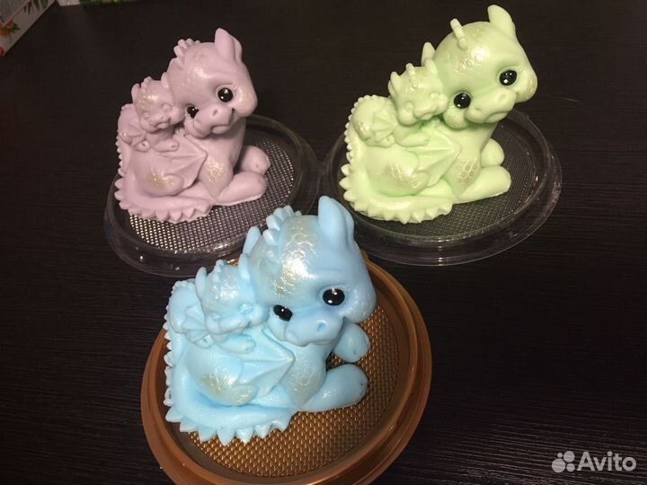 Мыло ручной работы дракончики