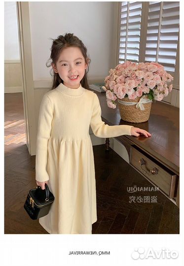 Вязаное платье для девочки