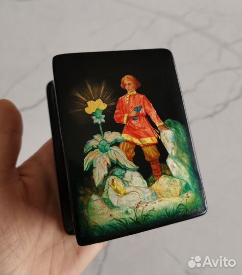 Шкатулка Федоскино СССР 1960е 