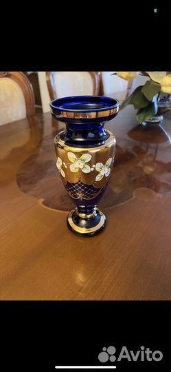 Ваза для цветов богемия,лепка,смальта