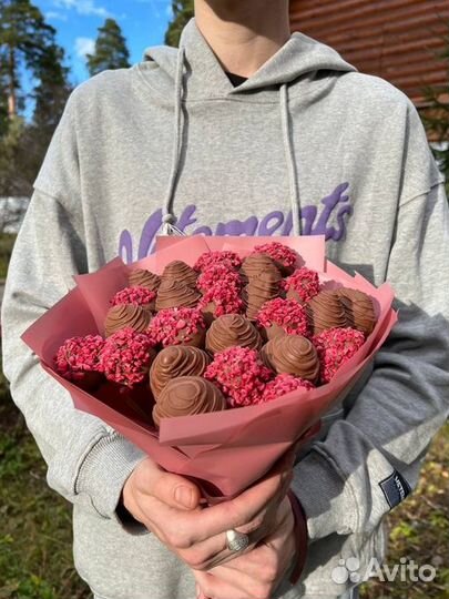 Букет из клубники в шоколаде Малина