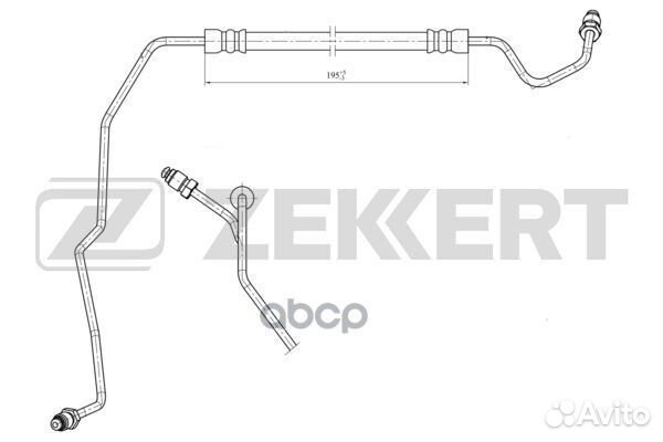 Шланг тормозной задний правый Renault Grand Sce