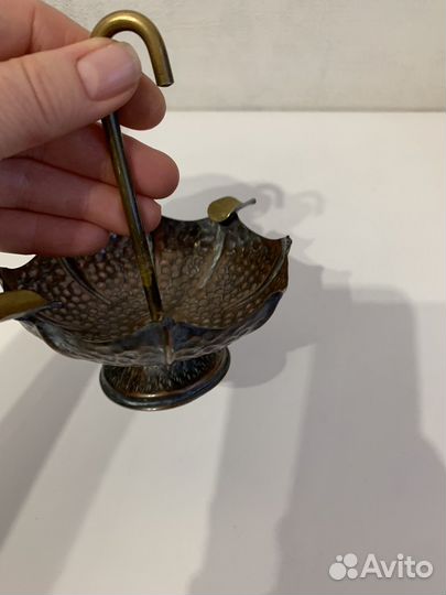 Винтажная пепельница медь/латунь