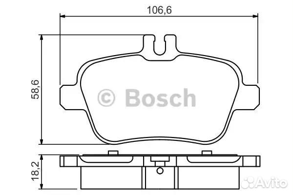Колодки тормозные дисковые 0986495348