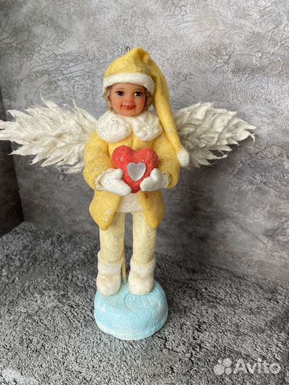 Ватная игрушка на ёлку