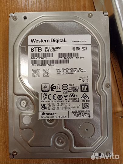 Жесткий диск 3.5 Western Digital DC HC320 8 Тб SAS