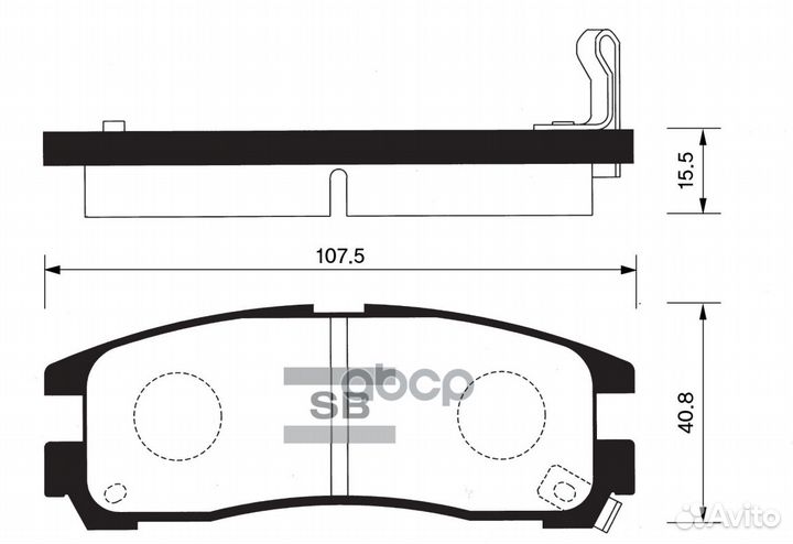 Колодки тормозные задние sangsin brake SP1046R