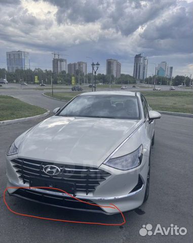 Губа на передний бампер