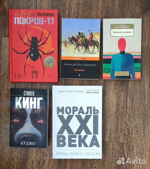 Книги - Кинг, А. Пелевин, Малевич, Экзюпери