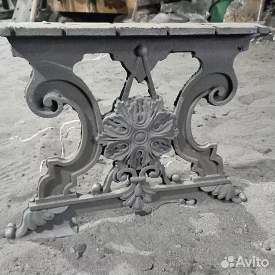 Скамейка садовая чугунная