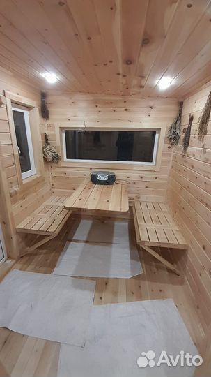 Баня на дровах кедровая