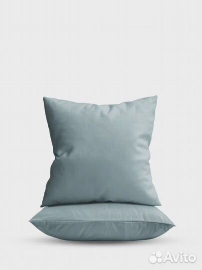 Наволочки 70х70 Niteva поплин, цвет серо-голубой