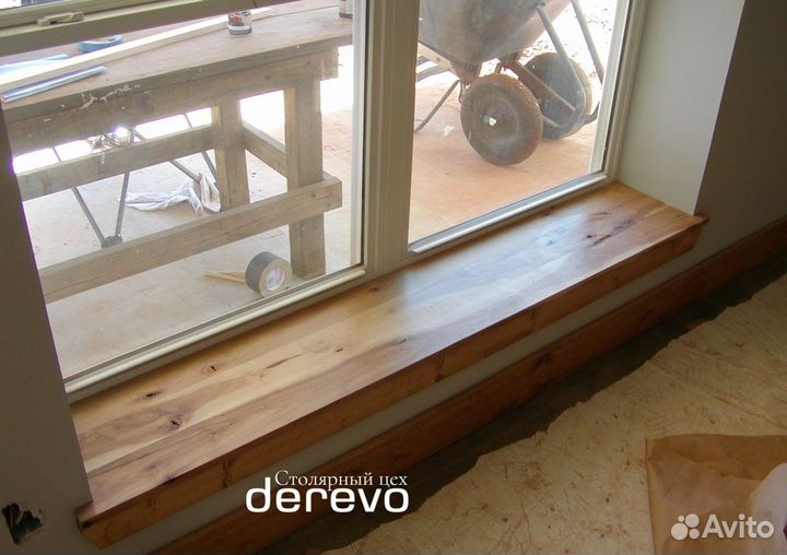 Подоконники из массива дерева