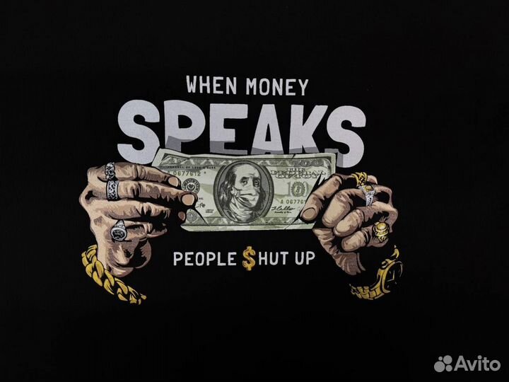 Винтажная Оверсайз Футболка Money