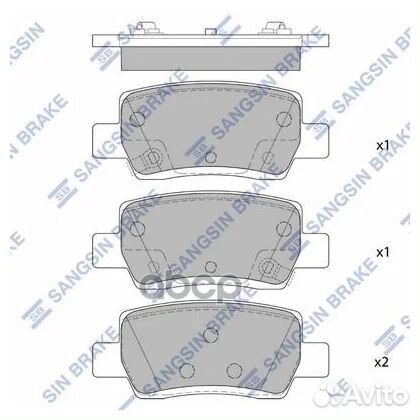 Колодки задние KIA seltos 2019- SP4373 SP4373 S