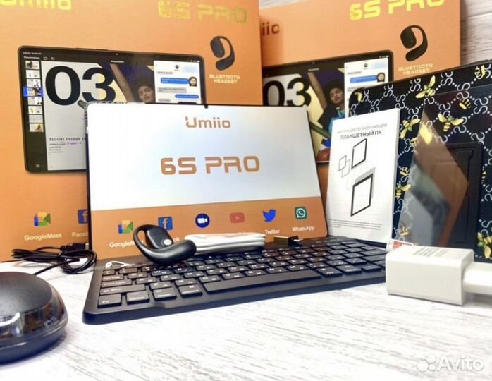 Планшет с клавиатурой umiio s6 pro 6/128