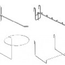 Крючки и полки на сетку (решетку) торговую