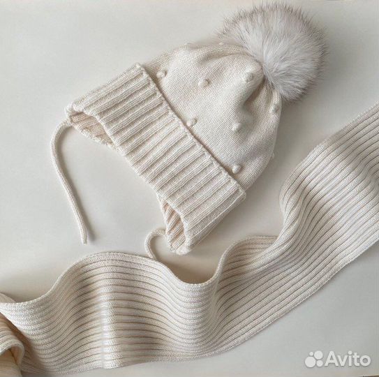 Детская шапка двойная зима