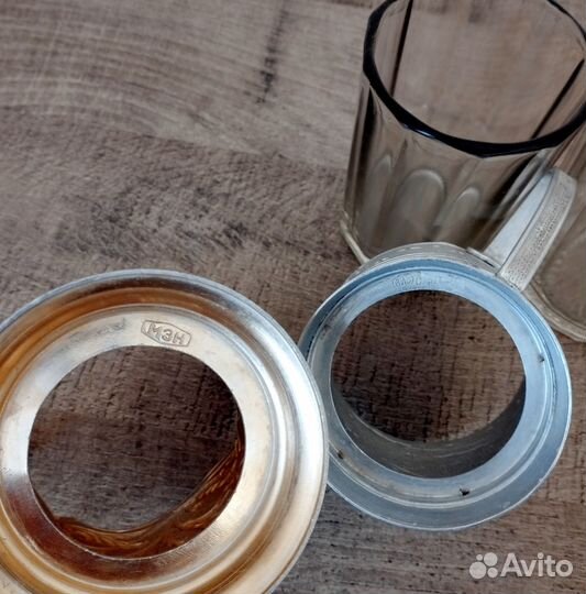 Подстаканник со стаканом