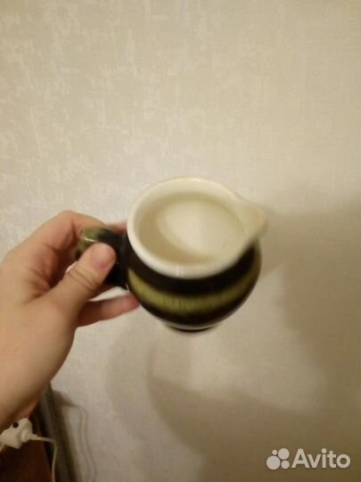 Набор кофейный обливная керамика