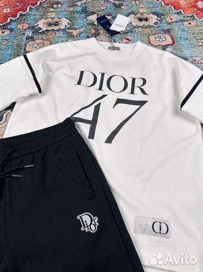 Dior шорты футболка